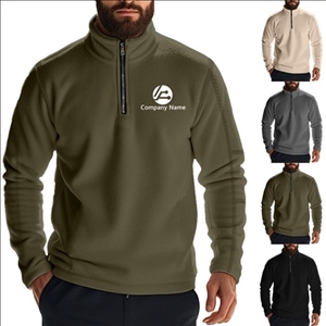 Men's Half-Zip Stand Collar Sweatshirt